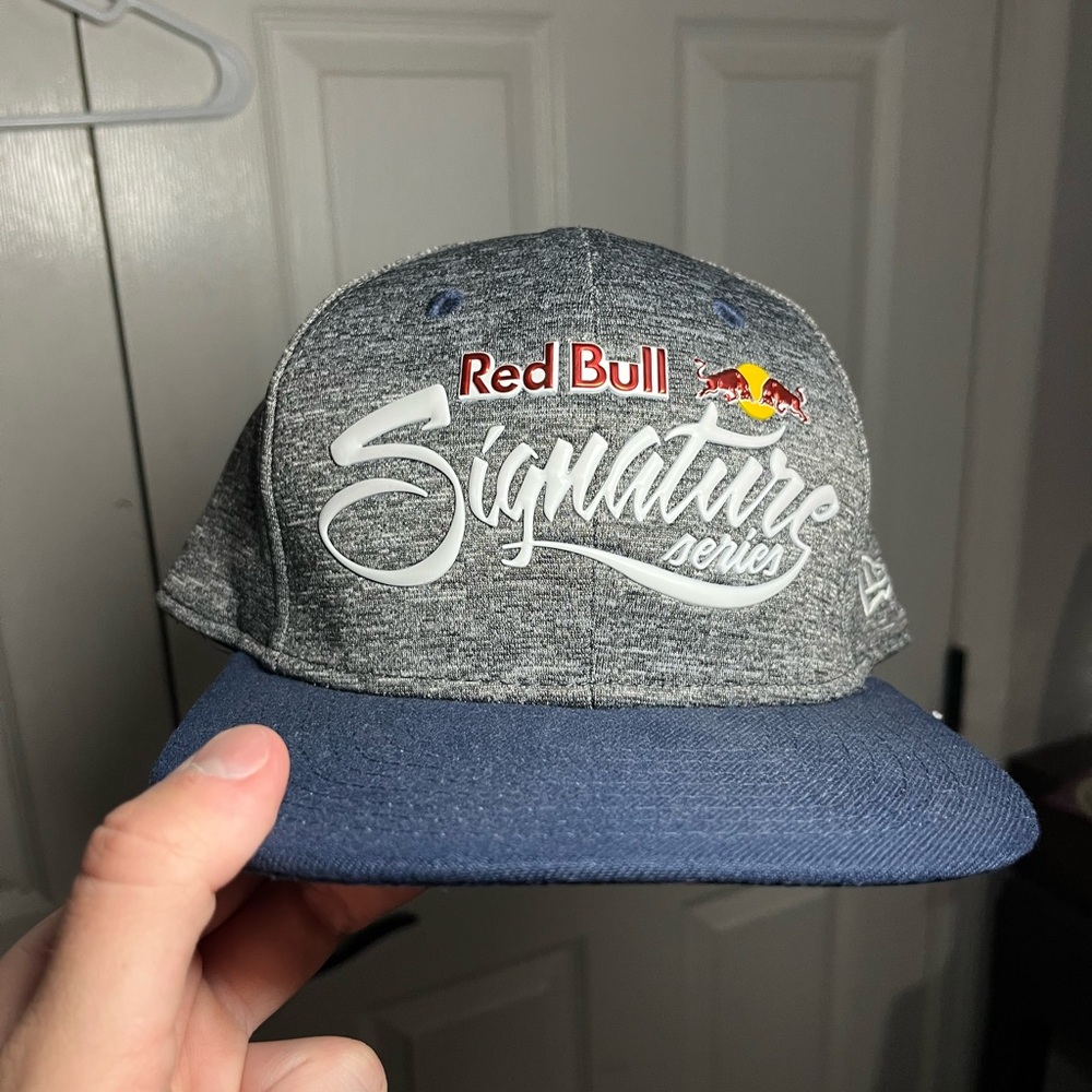 Red Bull Signature Series Gray and Blue Cap